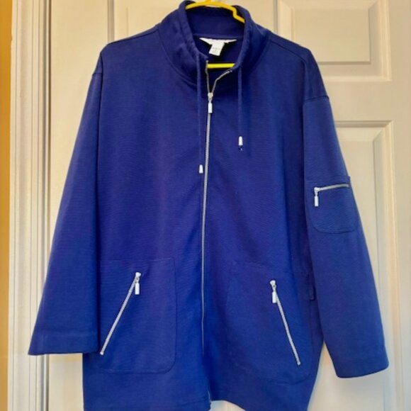 Blast Studio Navy Blue Jacket Size PS Three Zippered Pockets - Picture 1 of 5